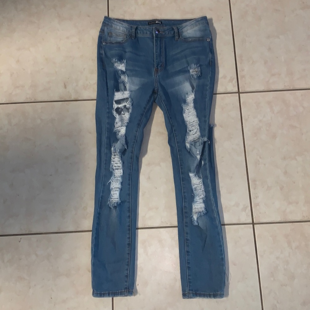 Ripped FashionNova jeans